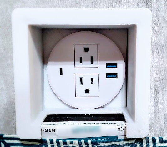 Plug Hub: compatible with Lovesac Modular Sofa USB and Outlet Connector