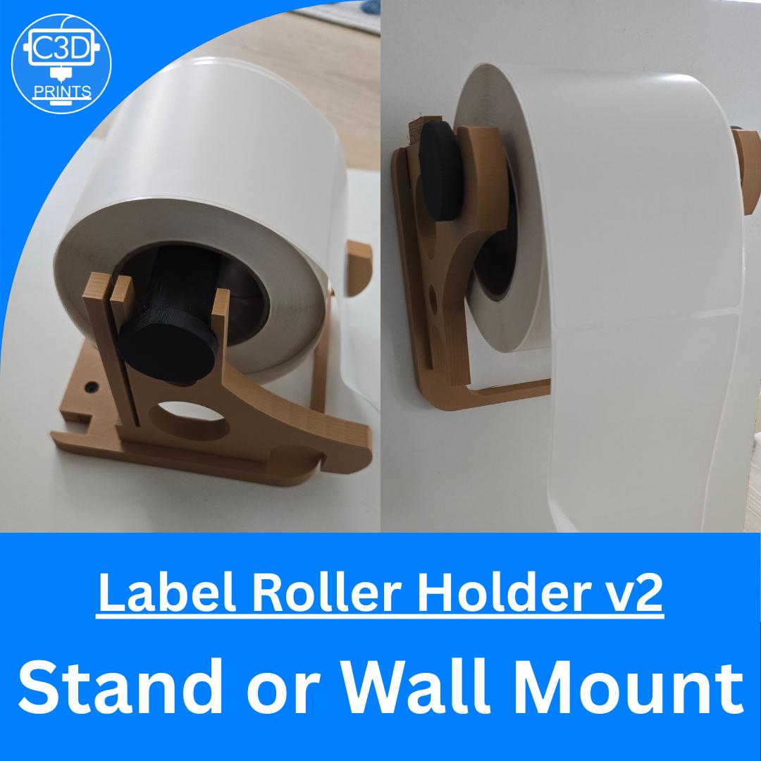 Label Roller Holder | Wall mount and Stand for UPS, USPS & More