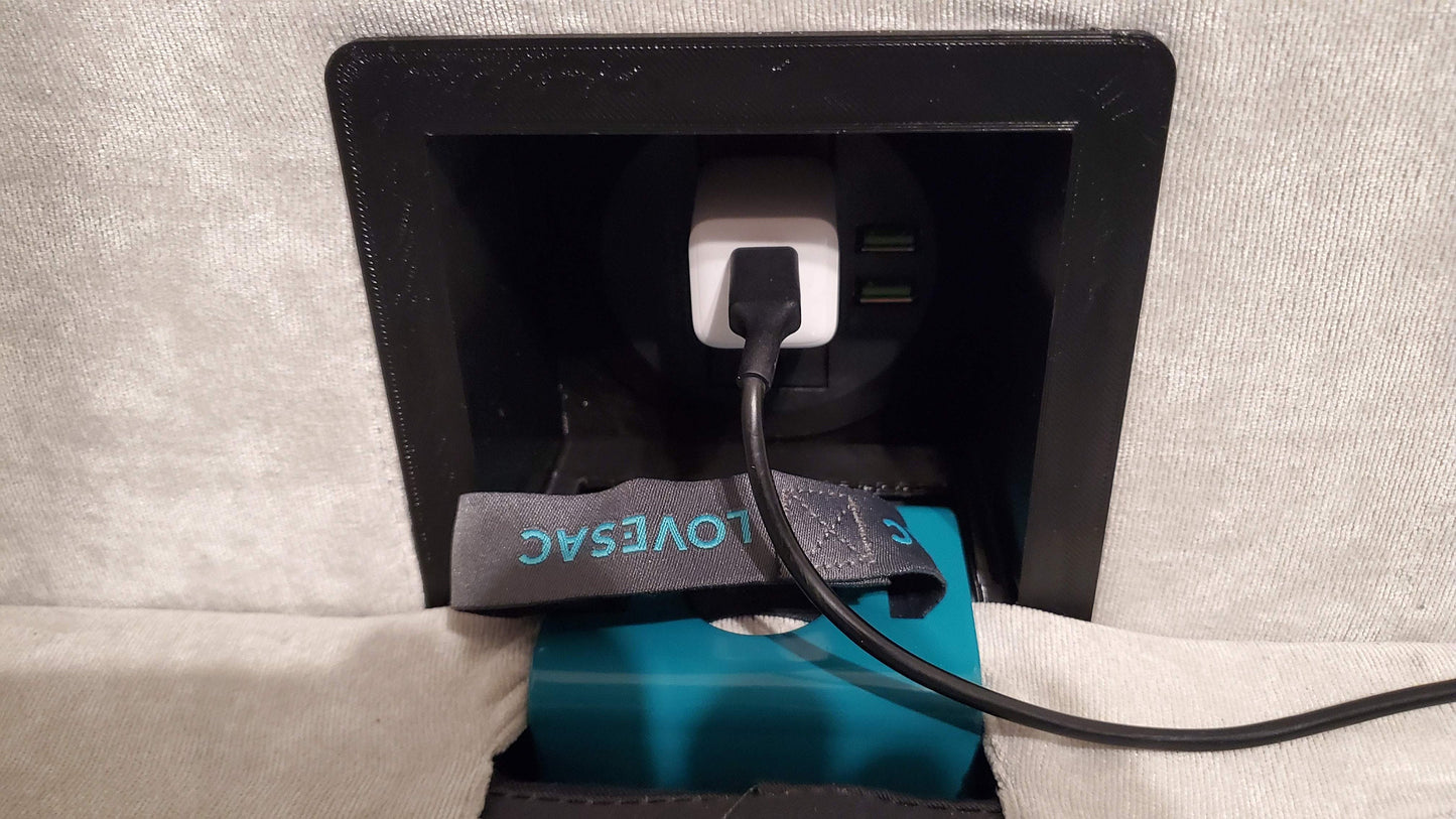 Plug Hub: compatible with Lovesac Modular Sofa USB and Outlet Connector