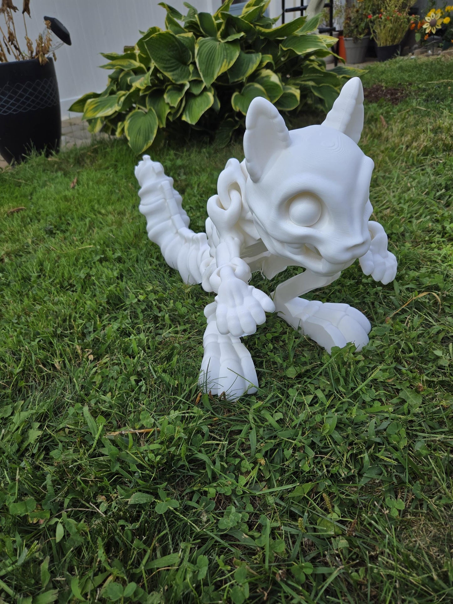 Massive 3D Printed Skeleton Animal Figure: Halloween Decor