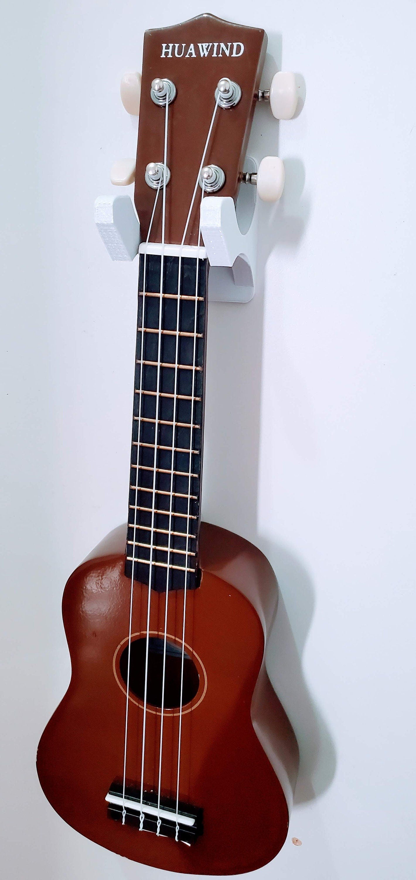 Ukulele Guitar Wall Mount Holder - Durable Space-Saving Instrument Display Rack, Easy Installation, Solid Wood