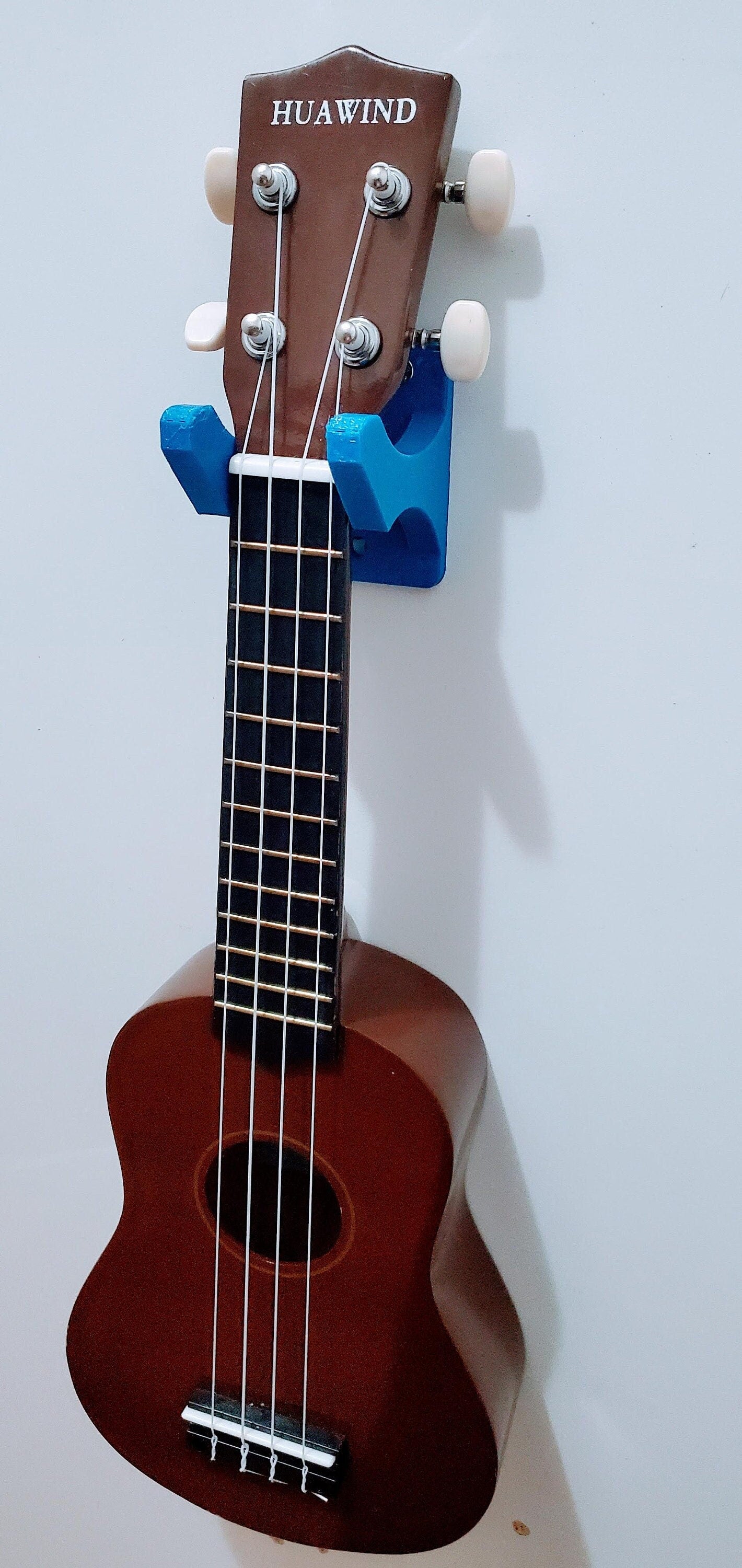 Ukulele Guitar Wall Mount Holder - Durable Space-Saving Instrument Display Rack, Easy Installation, Solid Wood