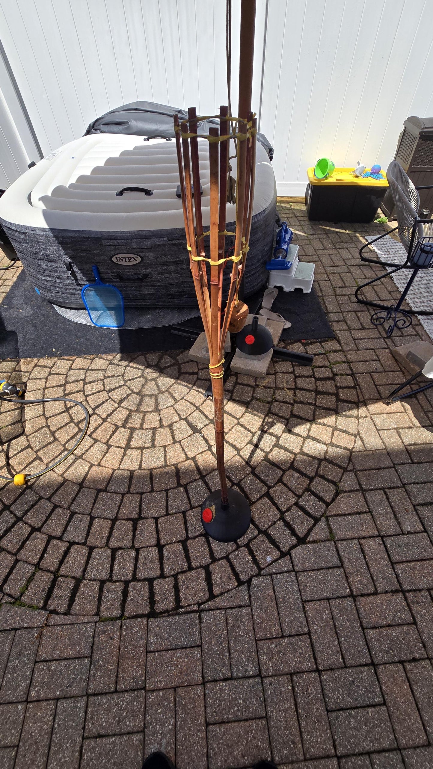 Tiki Torch Stand: Outdoor Patio & Garden Decor Accessory