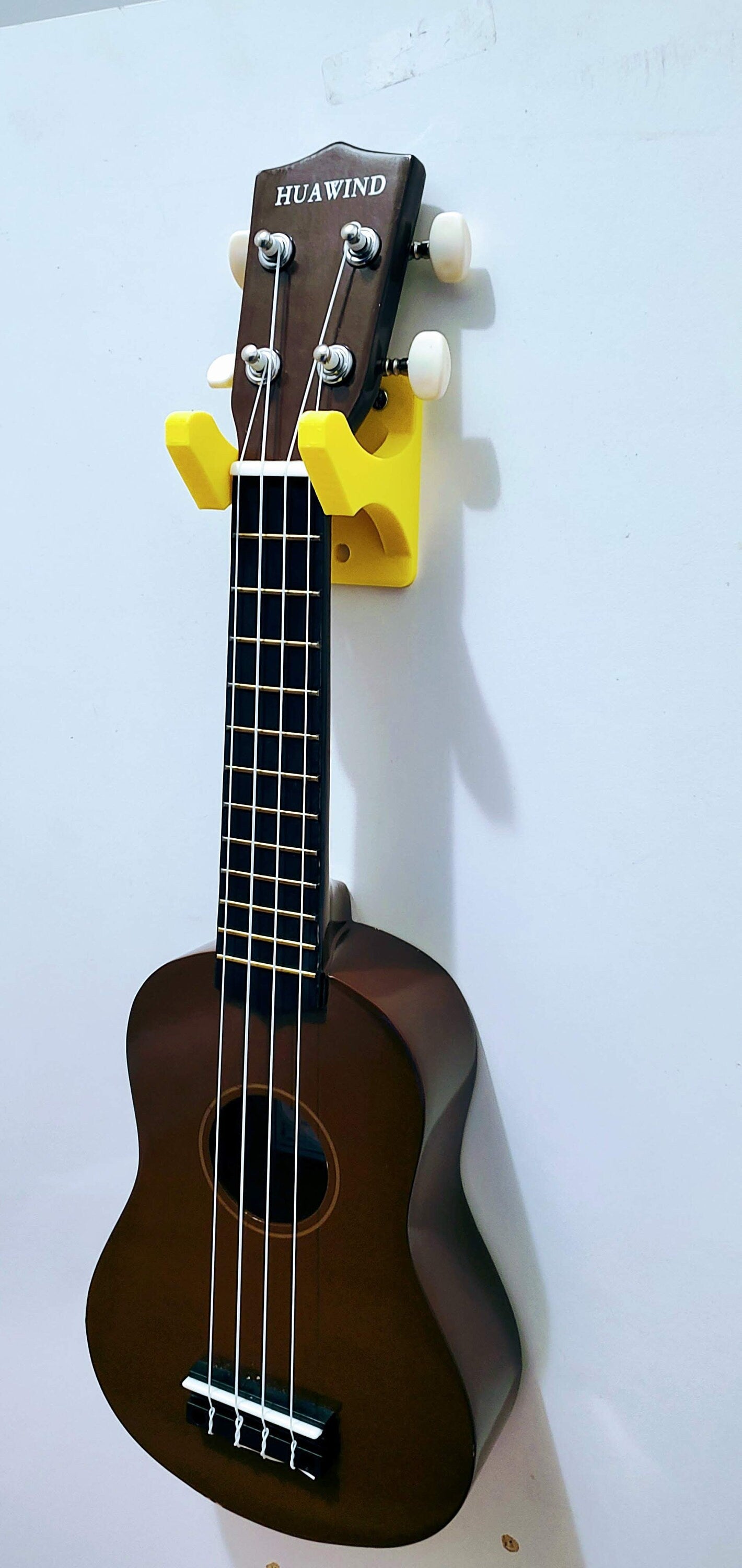 Ukulele Guitar Wall Mount Holder - Durable Space-Saving Instrument Display Rack, Easy Installation, Solid Wood