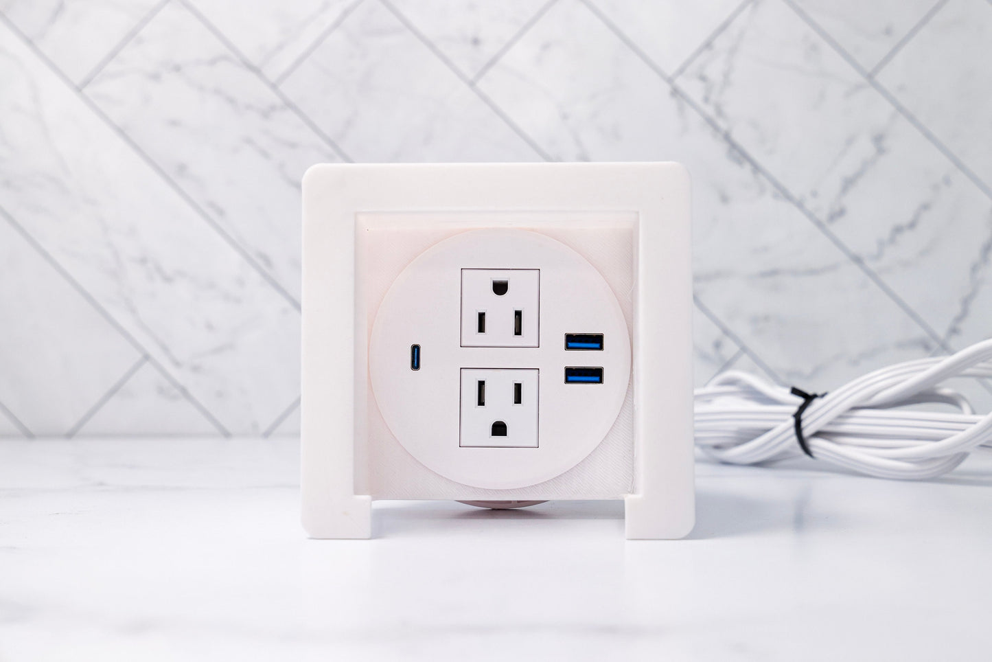 Plug Hub: compatible with Lovesac Modular Sofa USB and Outlet Connector
