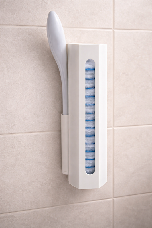 Clorox brush and wand wall mount with hooks
