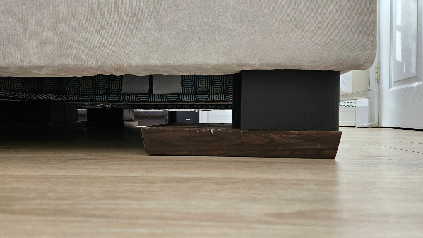 Shoe Riser: 3-4in compatible with Lovesac Wood Shoes