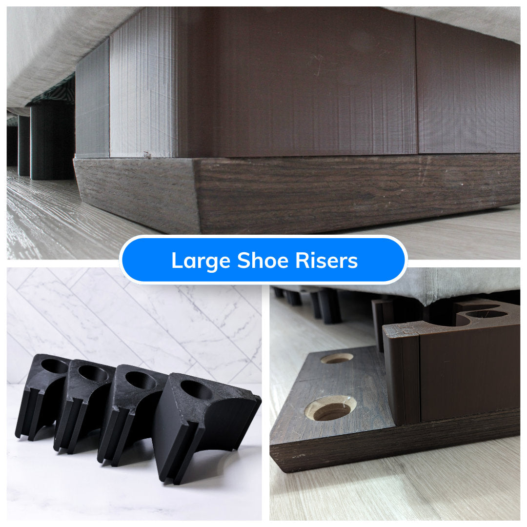 Shoe Riser: 3-4in compatible with Lovesac Wood Shoes