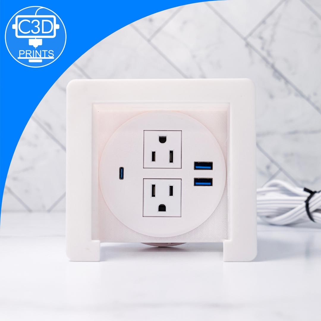 Plug Hub: compatible with Lovesac Modular Sofa USB and Outlet Connector