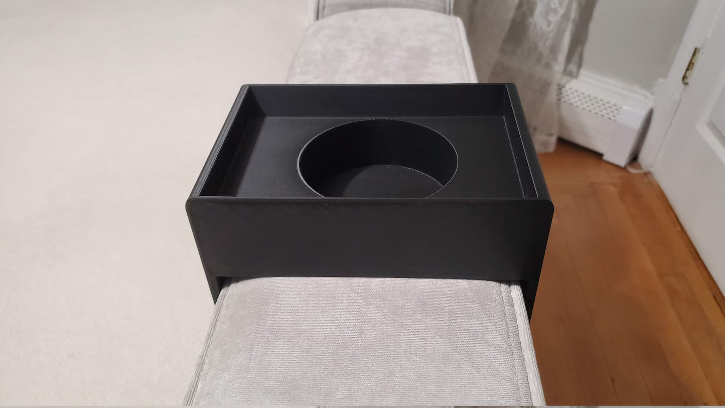 Square Cup Holder for Lovesac Sactional and Sofa | Durable Drink Caddy Insert for Modular Furniture and More