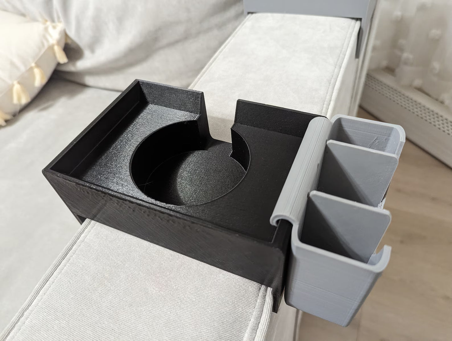 Square Cup Holder for Lovesac Sactional and Sofa | Durable Drink Caddy Insert for Modular Furniture and More
