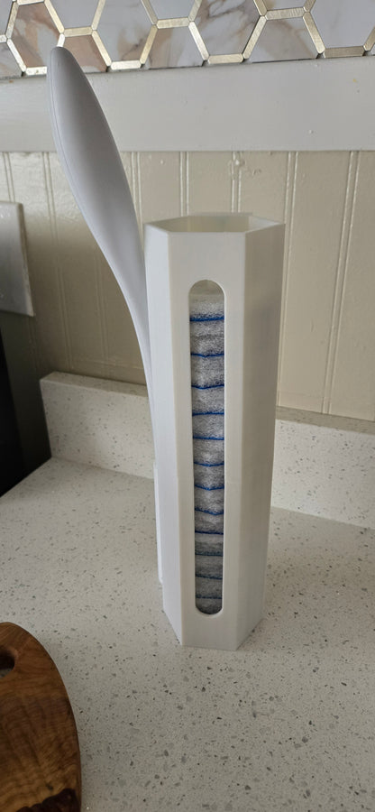 Clorox brush and wand wall mount with hooks