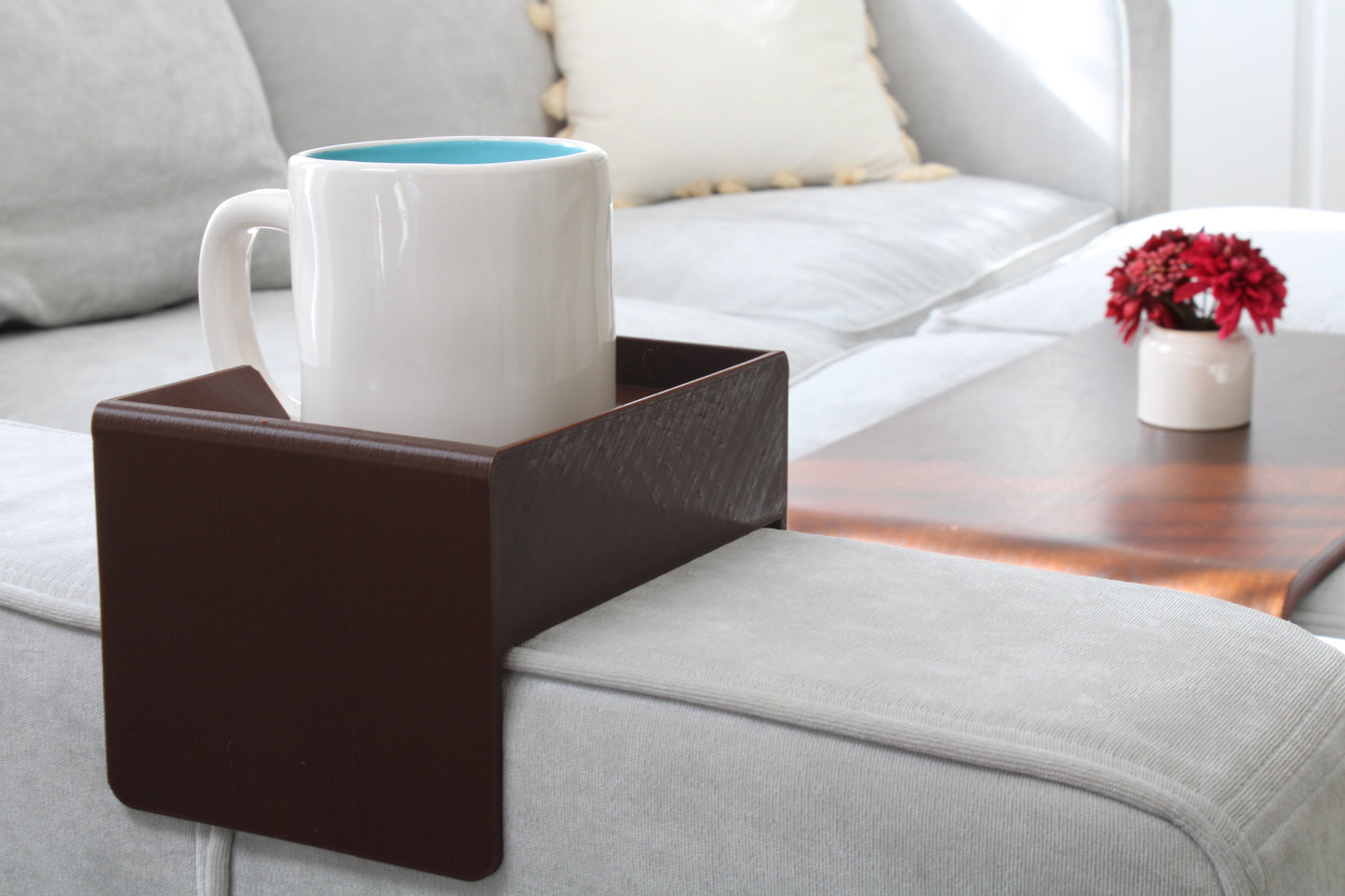 Square Cup Holder for Lovesac Sactional and Sofa | Durable Drink Caddy Insert for Modular Furniture and More