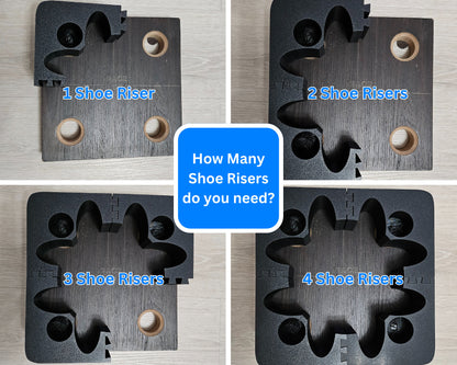 Shoe Riser: 3-4in compatible with Lovesac Wood Shoes