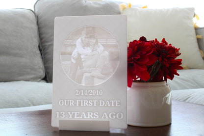 3D Printed Photo, Stand and Light